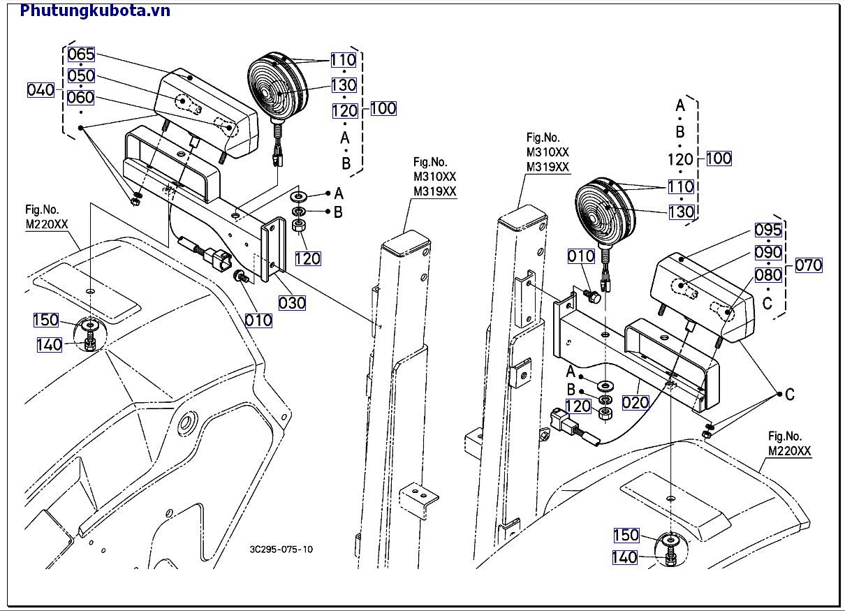 Đèn báo nguy hiểm (đèn hậu) mới 10001 -> 49999